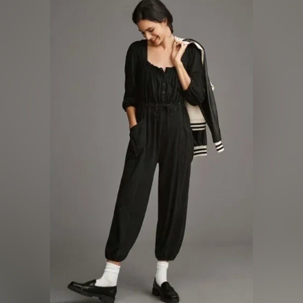 Daily Practice by Anthropologie Long Sleeve Mayotte Jumpsuit